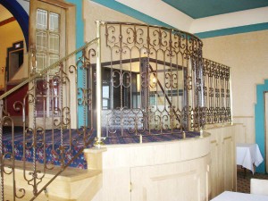 Brass Hotel Staircase Balustrade    